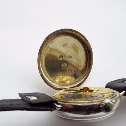 fig 3. Gents silver Atlas trench watch by Stauffer, 1927