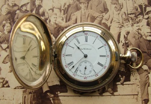 Antique 1898 Waltham Riverside Full Hunter Pocket Watch