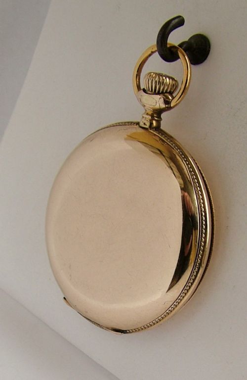 fig 2. Antique 1898 Waltham Riverside full hunter pocket watch
