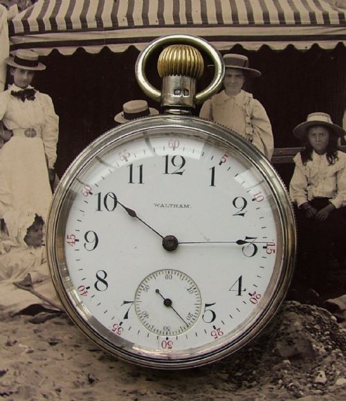 Antique 1901 Waltham Riverside Pocket Watch.