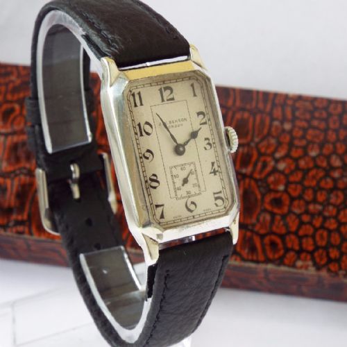 Gents 1937 Silver Art Deco Cyma Watch, Jw Benson