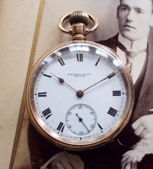 Antique 1906 Waltham Pocket Watch Fattorini & Sons