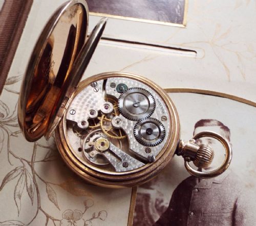 fig 1. A 1920s Tacy open faced pocket watch