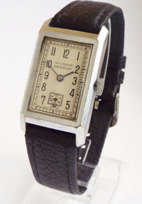 fig 1. A mid-size 1930s Art Deco wrist watch