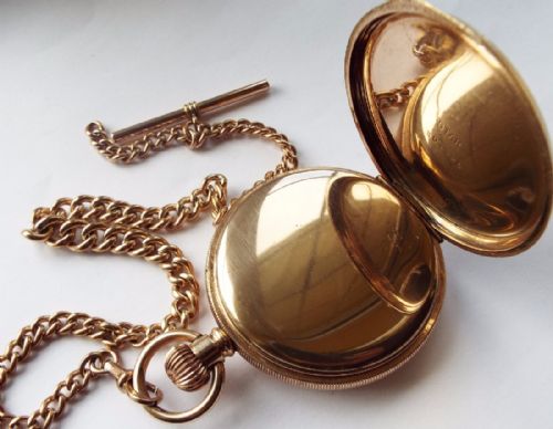fig 2. Antique Waltham PS Bartlett hunter pocket watch