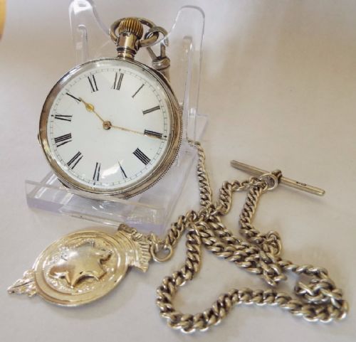 Antique Waltham Royal Pocket Watch & Later Chain