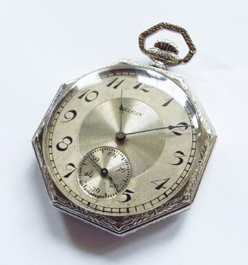 A 1925 Elgin Pocket Watch with a Superb Case