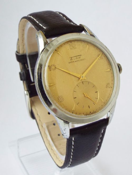 fig 1. A gents large 1954 Tissot wrist watch