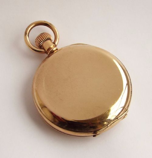 fig 2. Antique full hunter pocket watch by Thomas Russell