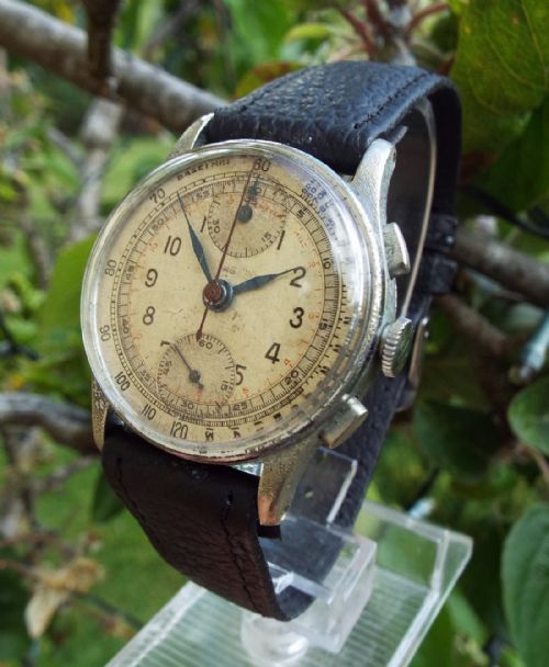 1940s Banner "Up & Down" Chronograph Wristwatch