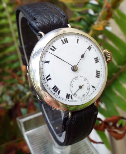 A Gents Silver Trench Watch, 1912