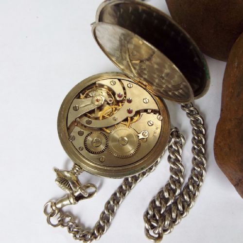 fig 1. Early 20th Century Mira pocket watch and chain