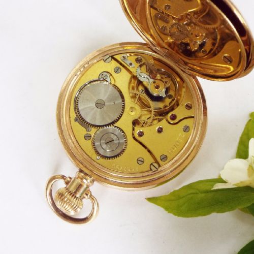 fig 2. Zenith full hunter pocket watch, 1921
