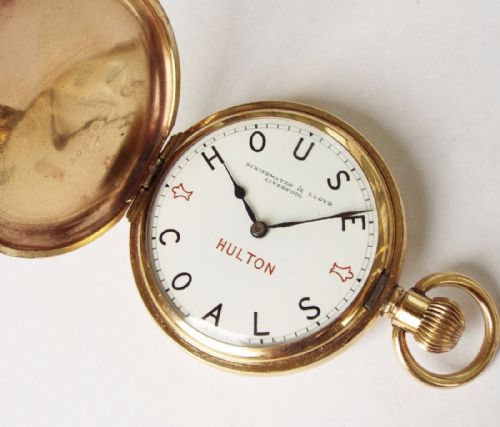 fig 2. Artox hunter pocket watch, made for Hultons Coal