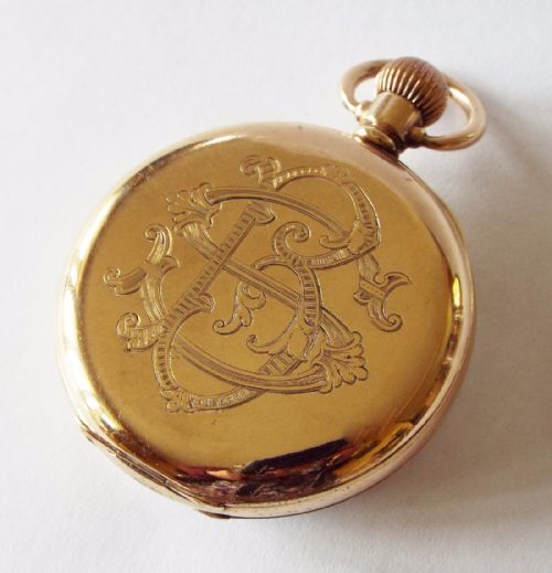 fig 1. 1921 Waltham open faced pocket watch