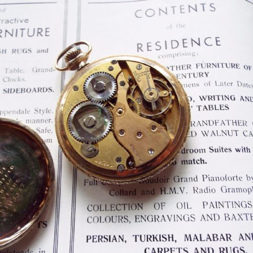 fig 1. A 1930s Art Deco Trojan pocket watch