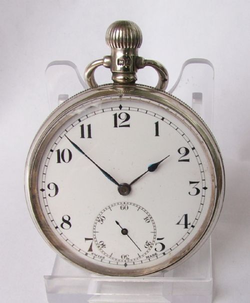 A 1920s Silver Syren Pocket Watch