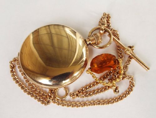 fig 1. Antique Omega full hunter pocket watch