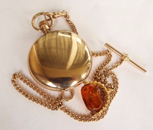 fig 2. Antique Omega full hunter pocket watch