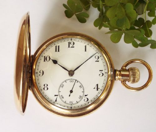 An Antique Swiss Full Hunter Pocket Watch
