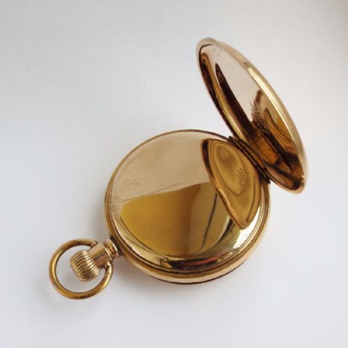 fig 1. An antique Swiss full hunter pocket watch