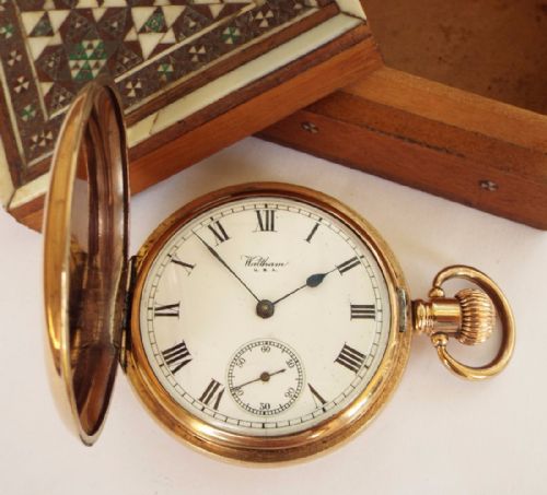 fig 1. A 1920s Waltham full hunter pocket watch