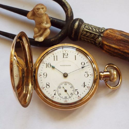 An Antique Waltham Full Hunter Pocket Watch, 1912