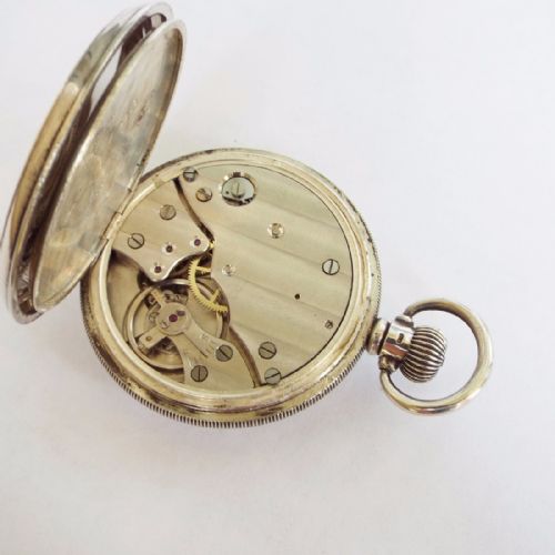 fig 1. 1947 silver Smiths pocket watch, made in England