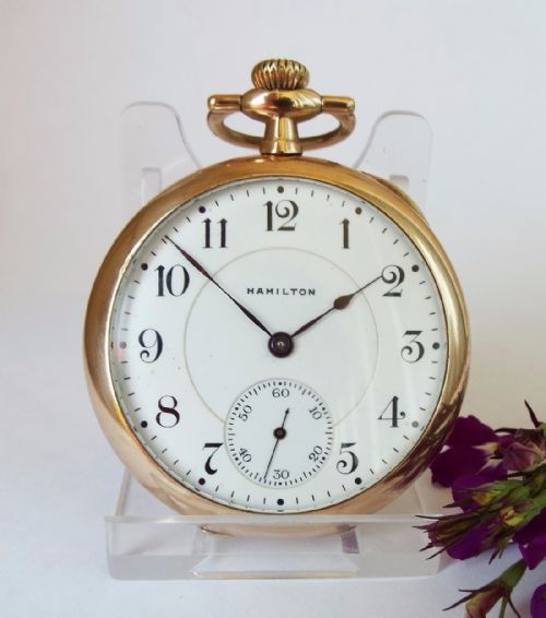 An Antique Hamilton 956 Pocket Watch, 1915