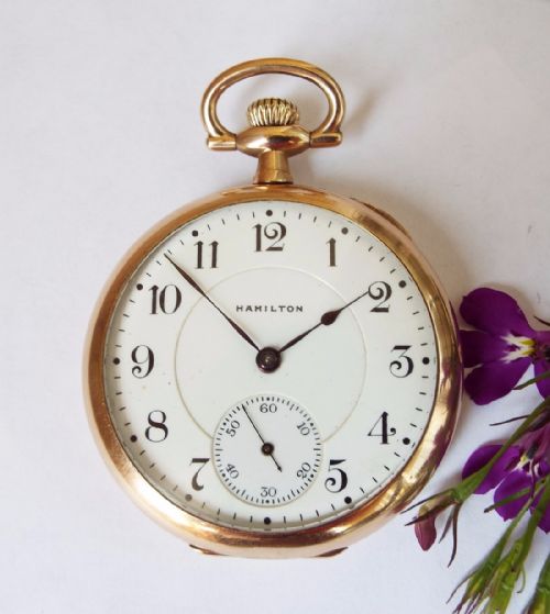 fig 1. An antique Hamilton 956 pocket watch, 1915