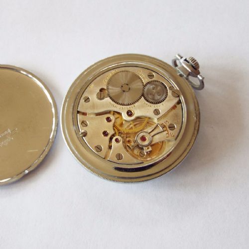 fig 2. A rare 1940s Marvin pocket watch with chain