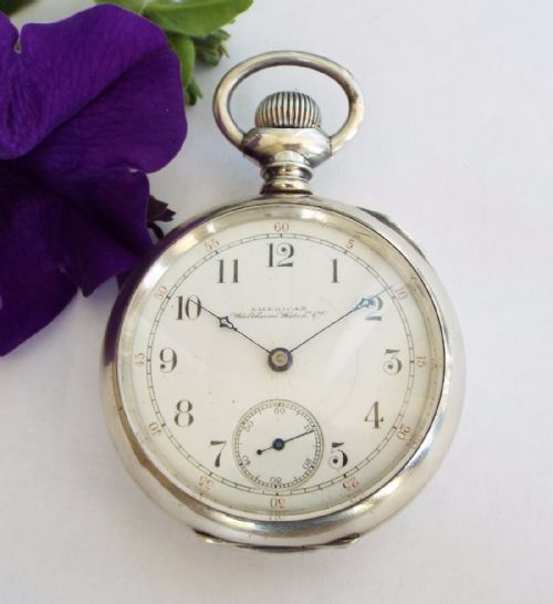 fig 1. Antique silver Waltham P S Bartlett pocket watch