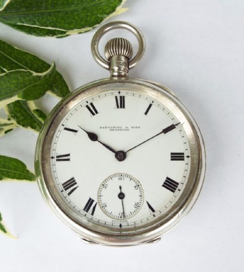 An Antique Silver Pocket Watch from Fattorini & Sons of Bradford