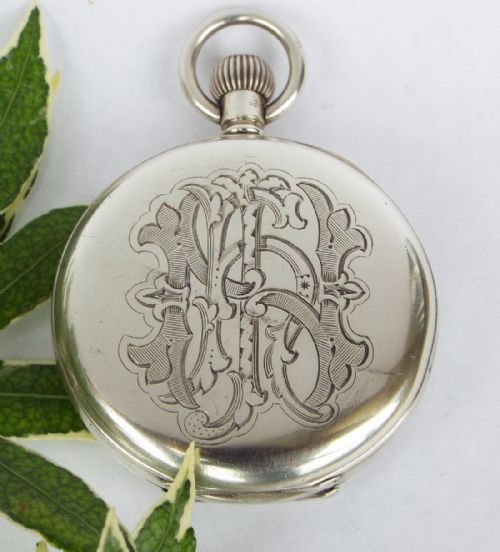 fig 1. An antique silver pocket watch from Fattorini & Sons of Bradford