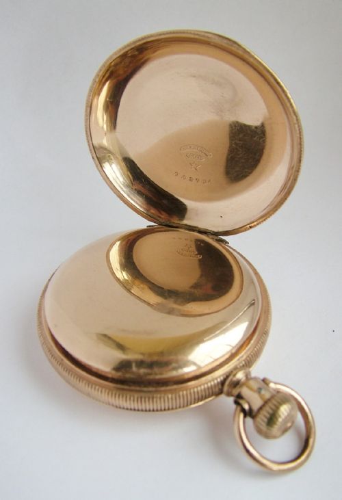 fig 2. An antique 1891 Elgin full hunter pocket watch.