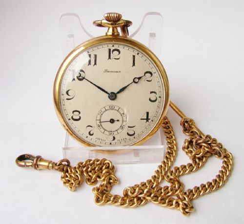 1920/30s Grosvenor Pocket Watch & Chain.