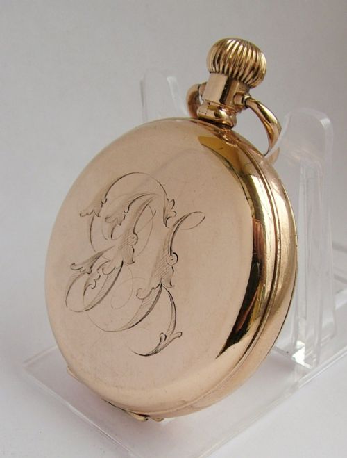 fig 1. A 1920s Record full hunter pocket watch