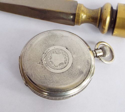 fig 2. Waltham silver half hunter pocket watch, 1908