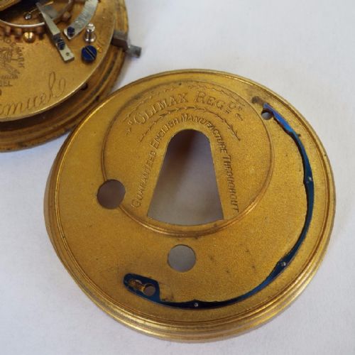 fig 3. Antique 1908 silver H Samuel pocket watch