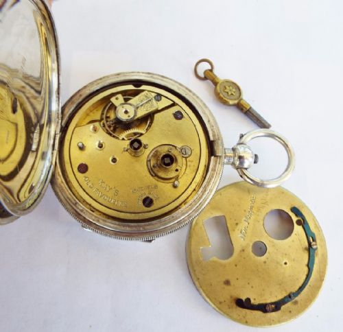 fig 2. A 1930 silver Kays “Old Favourite” pocket watch