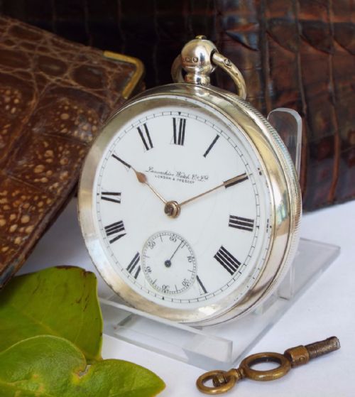 Lancashire Watch Co Silver Pocket Watch, 1896