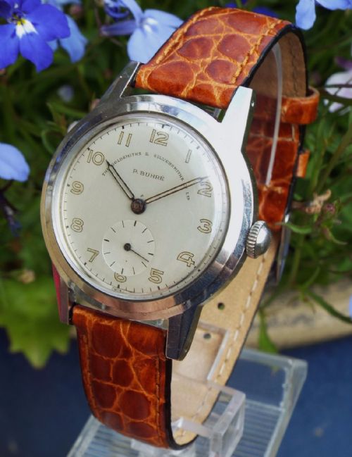 fig 1. Gents 1940s Paul Buhré wrist watch