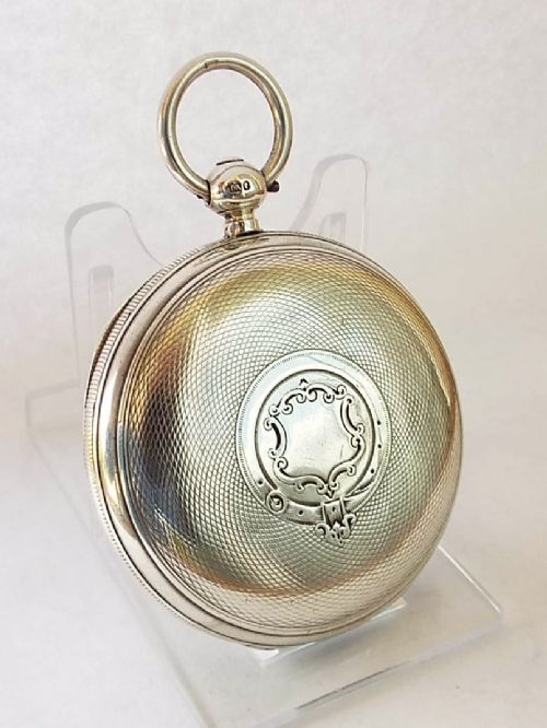 fig 1. George Andrews London silver fusee full hunter pocket watch.1879