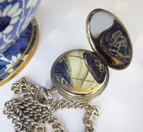 fig 2. Early 1920s Omega pocket watch with chain