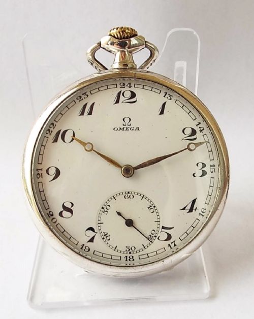 A 1930s Silver Omega Pocket Watch
