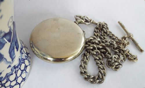 fig 2. A rare antique Edward Kummer pocket watch with chain