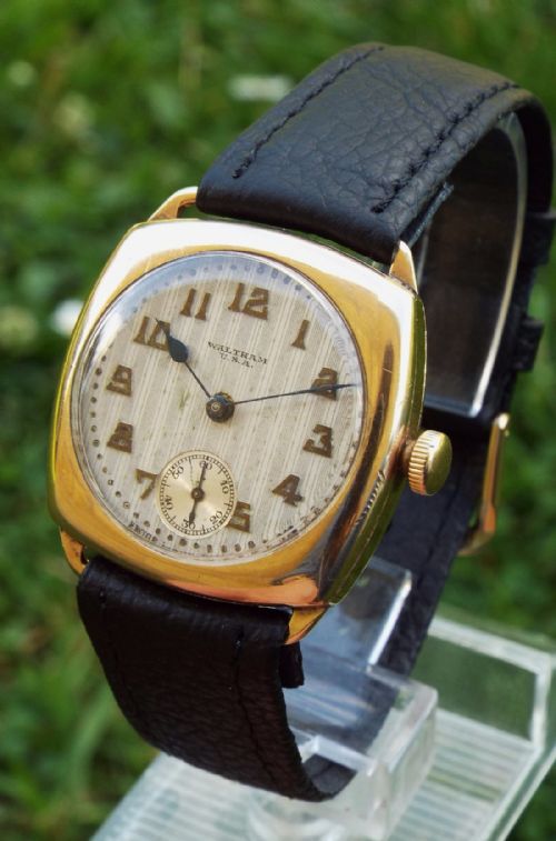 Gents 1933 Waltham Cushion Cased Wrist Watch