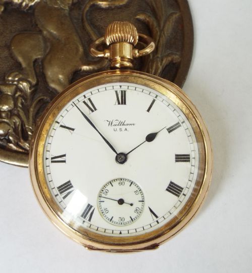 fig 1. Great War Waltham pocket watch with history