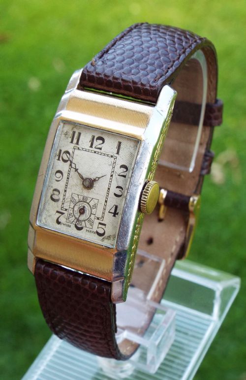 A Mid-size Pioneer Art Deco Wrist Watch