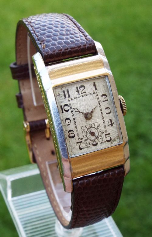 fig 1. A mid-size Pioneer Art Deco wrist watch